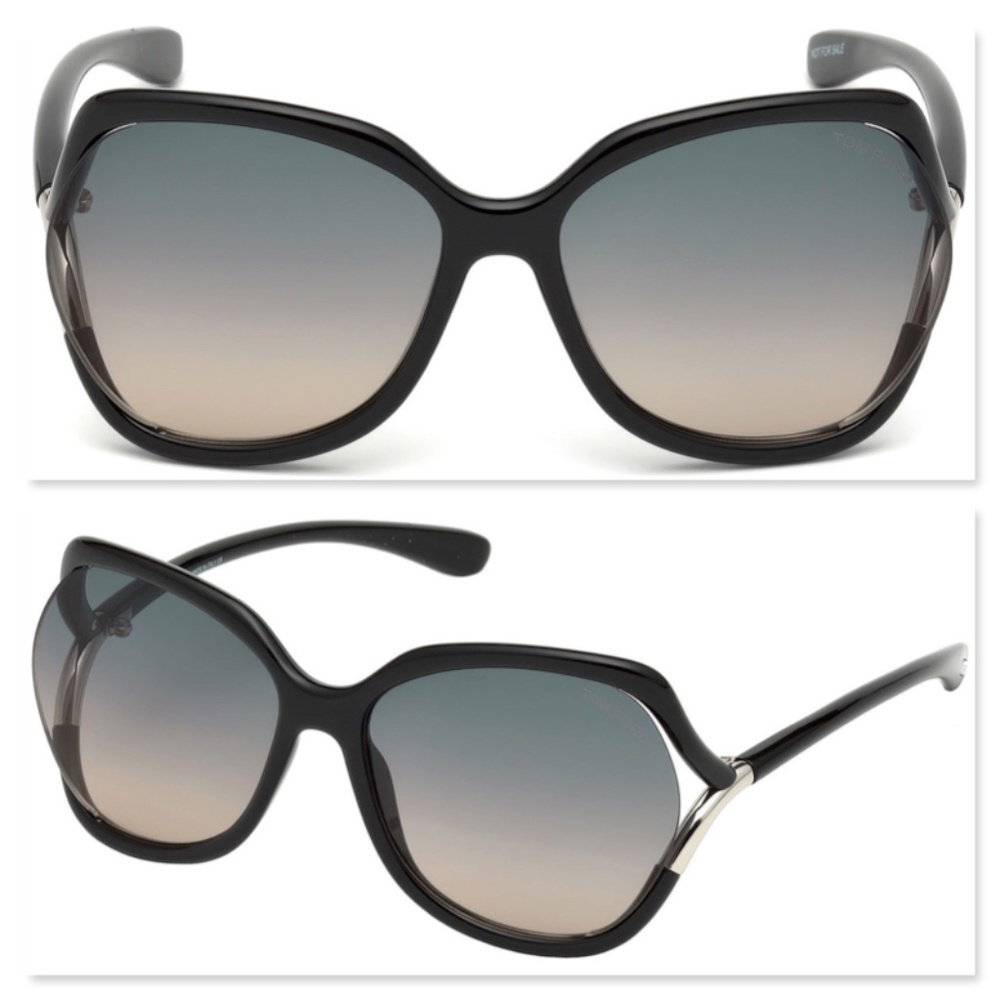 TOM FORD Anouk Butterfly Black Sunglasses - EUC